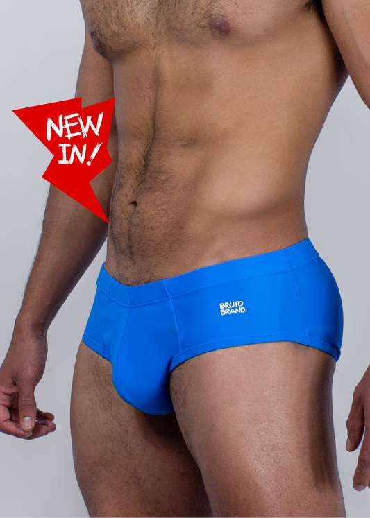 BASE BLUE SUARE CUT SWIMSUIT